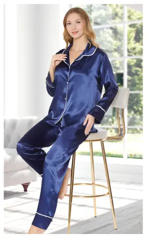 Miss Laris 5088 (M-L-XL) Bayan İkili Saten Takım