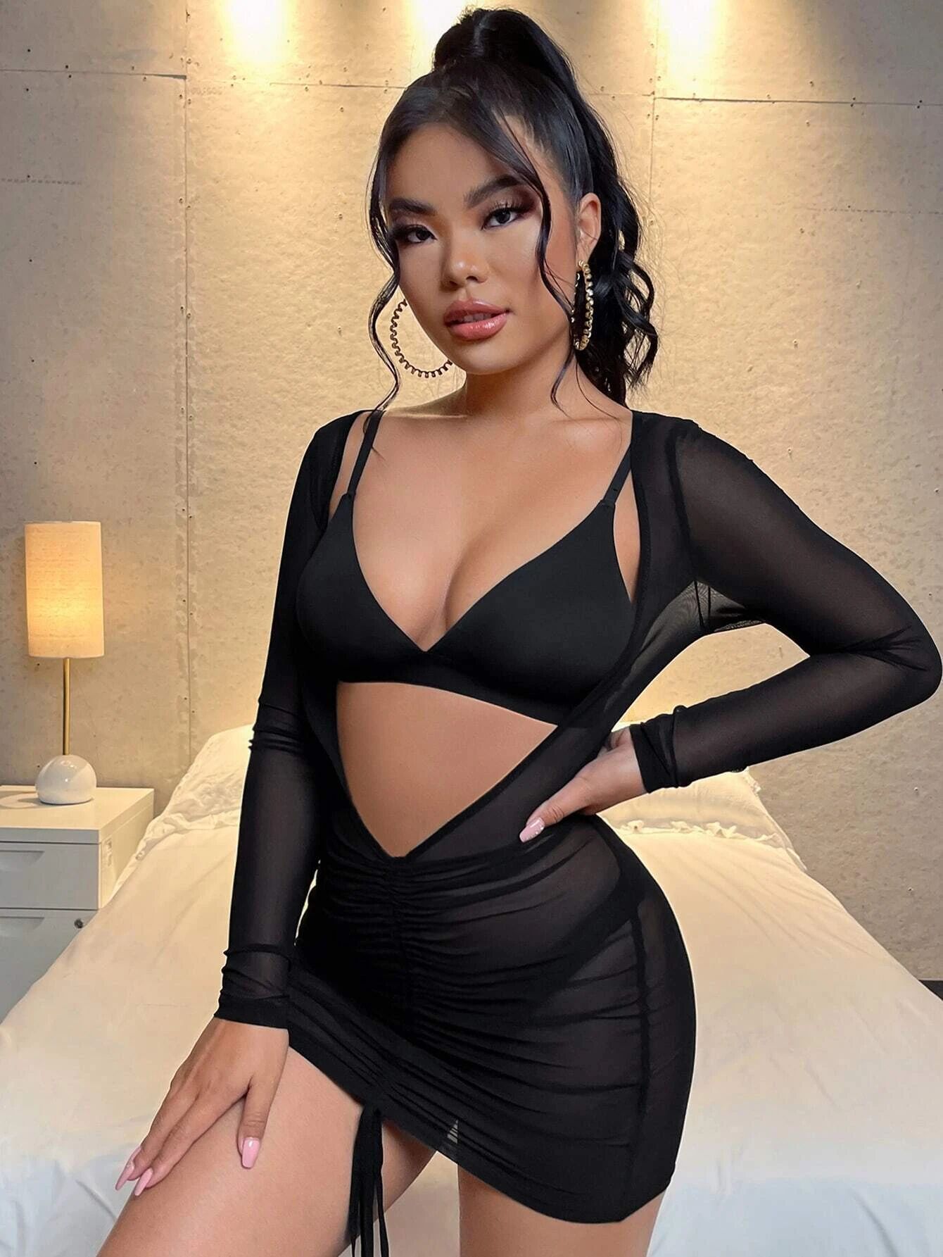 NIGHTLIGHT 3445 Erotik Elbise (S-M-L-XL)