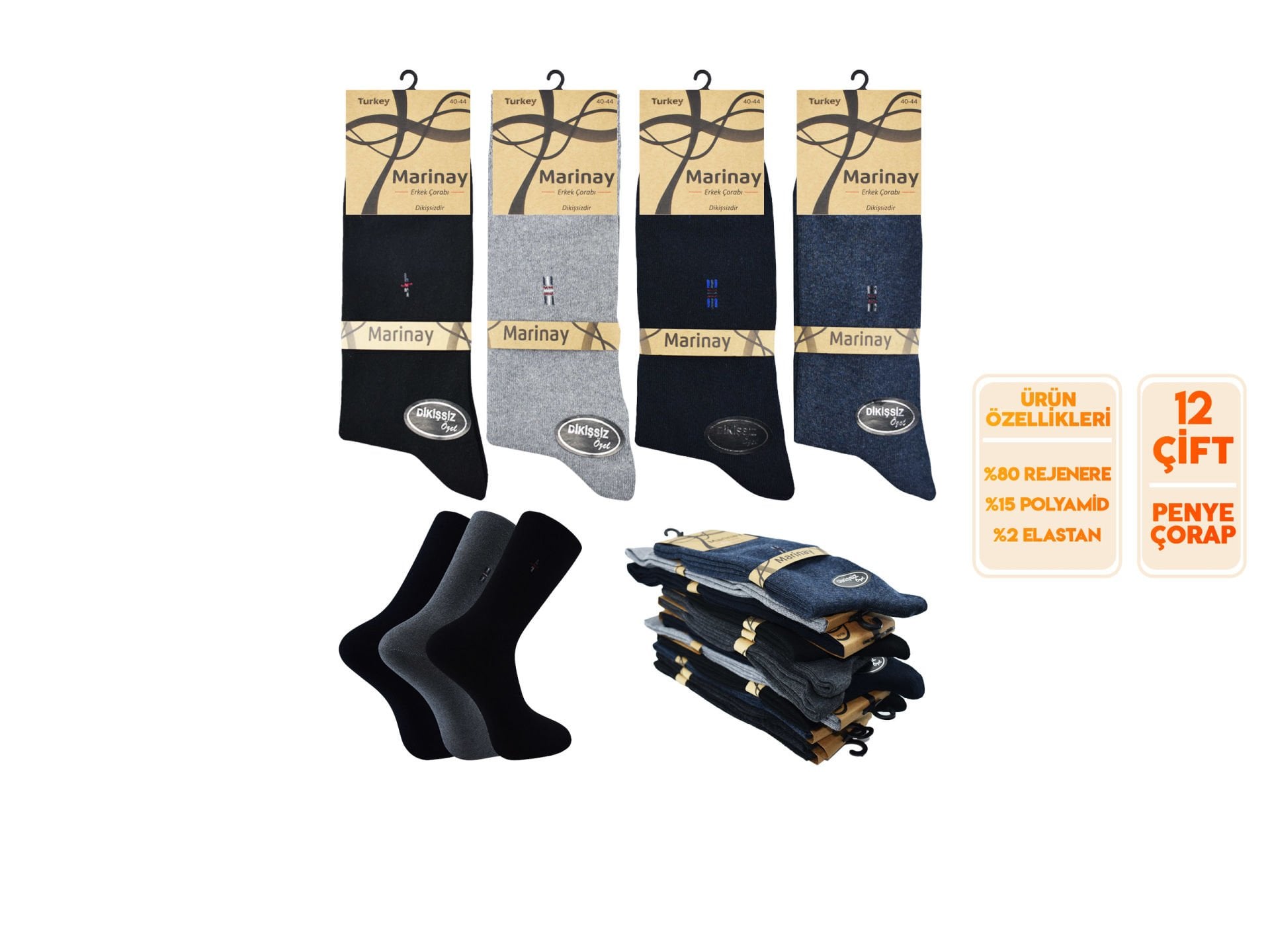 Staray 0111-7 Kutulu Erkek Penye Soket 12'li