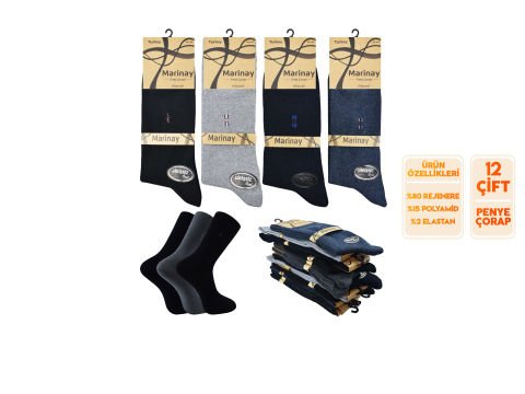 Staray 0111-7 Kutulu Erkek Penye Soket 12'li