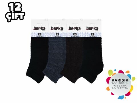 Berka Ters Havlu Bayan Patik 12'li