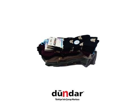 Dündar 4308-8 (36-40) Dikişsiz Yıkamalı Kokulu Bayan Penye Patik Çorap 12'li