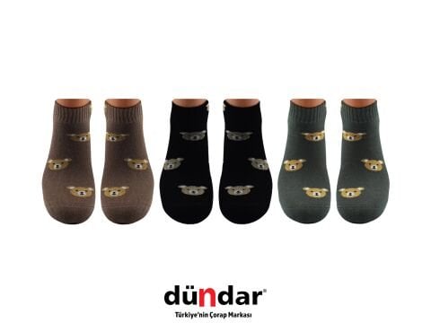 Dündar 4308-8 (36-40) Dikişsiz Yıkamalı Kokulu Bayan Penye Patik Çorap 12'li