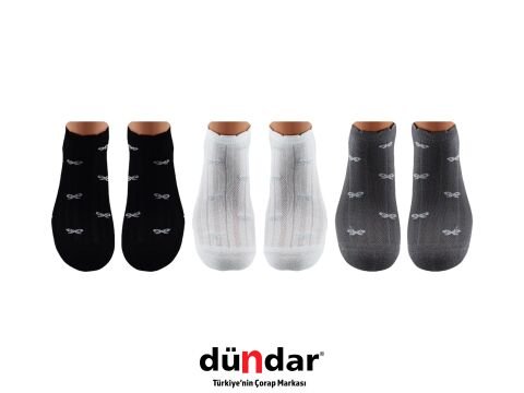 Dündar 4308-11 (36-40) Dikişsiz Yıkamalı Kokulu Bayan Penye Patik Çorap 12'li