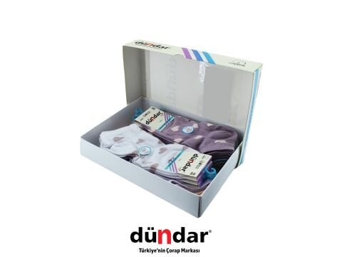 Dündar 4308-19 (36-40) Dikişsiz Yıkamalı Kokulu Bayan Penye Patik Çorap 12'li