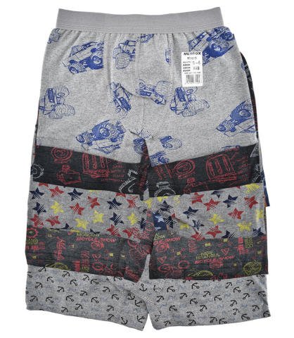 Menbox Desenli Erkek Çocuk Boxer 12'li