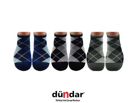 Dündar 4308-16 (36-40) Dikişsiz Yıkamalı Kokulu Bayan Penye Patik Çorap 12'li