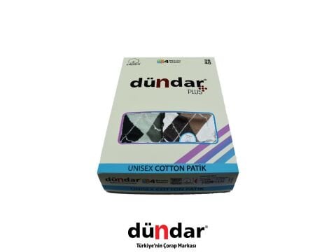 Dündar 4308-16 (36-40) Dikişsiz Yıkamalı Kokulu Bayan Penye Patik Çorap 12'li