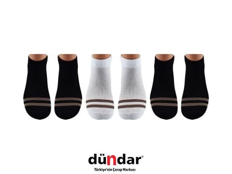 Dündar 4308-18 (36-40) Dikişsiz Yıkamalı Kokulu Bayan Penye Patik Çorap 12'li