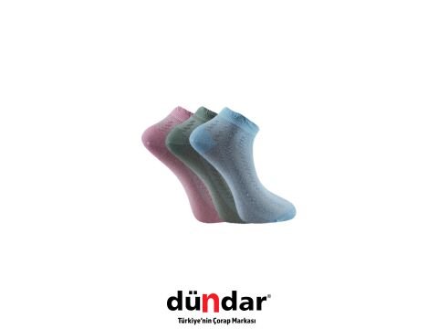 Dündar 4308-15 (36-40) Dikişsiz Yıkamalı Kokulu Bayan Penye Patik Çorap 12'li