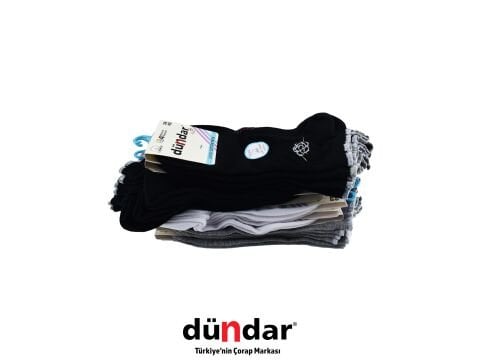 Dündar 4308-17 (36-40) Dikişsiz Yıkamalı Kokulu Bayan Penye Patik Çorap 12'li
