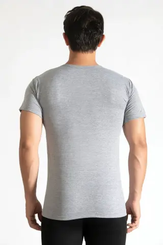 Tutku 0103 Erkek Renkli Penye Bisiklet Yaka Fanila 6'lı