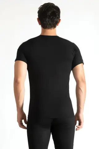 Tutku 0103 Erkek Renkli Penye Bisiklet Yaka Fanila 6'lı