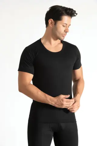 Tutku 0103 Erkek Renkli Penye Bisiklet Yaka Fanila 6'lı