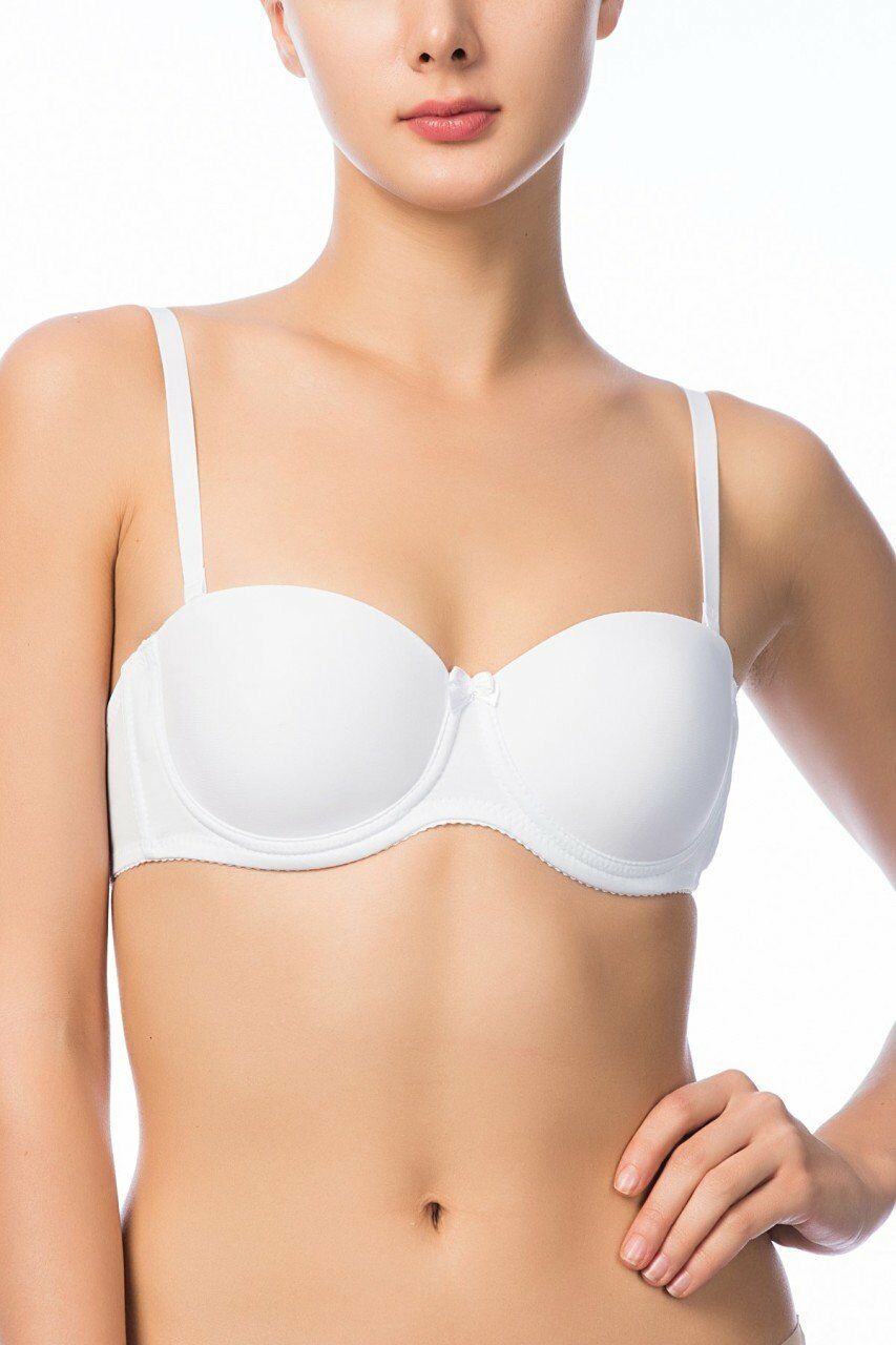 Nbb 3510 Mikrofiber Desteksiz Straplez Sütyen TEN - 90