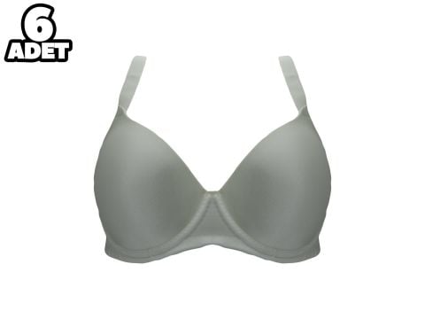 Cansoy 660 Ekru Diana C Cup Balenli Desteksiz Bayan Sütyen 6'lı