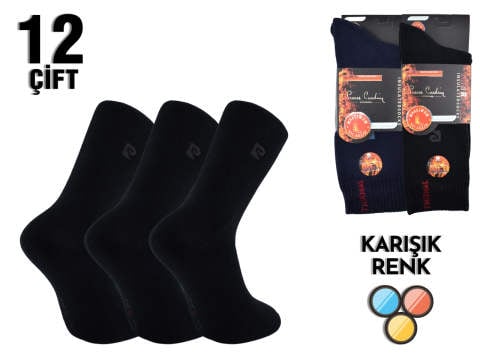 Pierre Cardin Dikişsiz Kışlık Erkek Termal Çorap 12'li