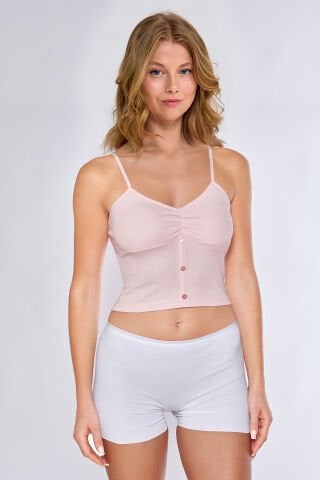 Berrak 7052 Bayan İp Askılı Crop Atlet