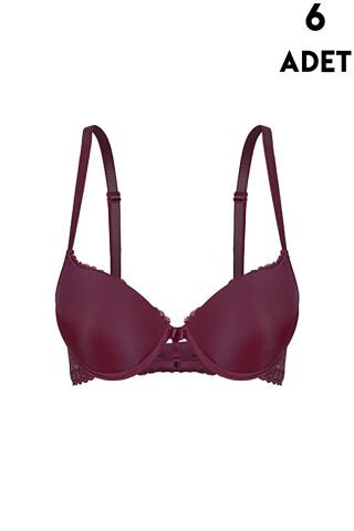 Aysemin 5091 B Cup (75-80-85-90) Balenli Destekli Bayan Sütyen 6'lı