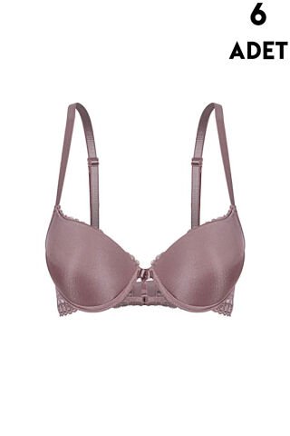 Aysemin 5091 B Cup (75-80-85-90) Balenli Destekli Bayan Sütyen 6'lı