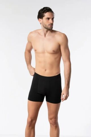 Tutku Elit 1251 Modal Elestan Erkek Boxer SİYAH - S