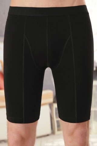 Berrak 1125 Likralı Erkek Uzun Boxer SİYAH - 3XL