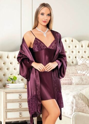 Miss Laris 5052 Bayan İkili Saten Takım