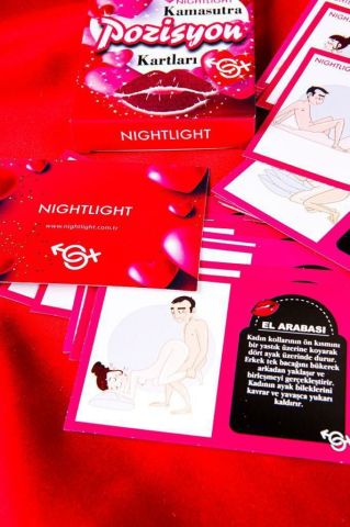 NIGHTLIGHT 001 Erotik Kamasutra Pozisyon Kartı KATALOG RENGİ - STANDART