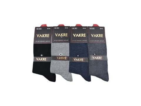 Vakre 9014-23 Erkek Penye Likralı Çorap 12'li