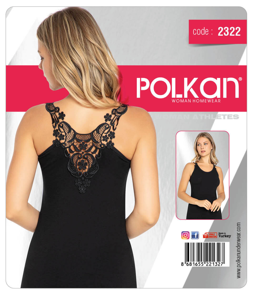 Polkan 2322 Güpürlü Bayan Atlet