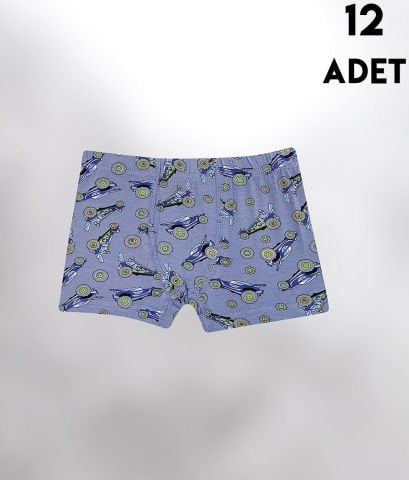 Kota 1013 Baskılı Erkek Çocuk Boxer 12'li