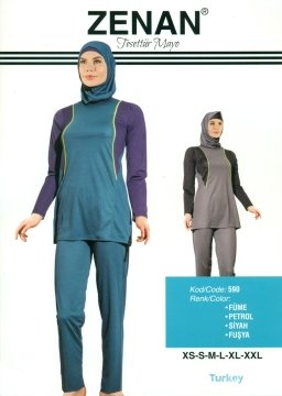 ZENAN 590 BAYAN UZUN KOL TESETTÜR MAYO
