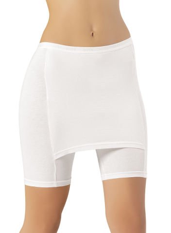 Kota 4135 Modal Bayan Diz Üstü Etek Tayt BEYAZ - M