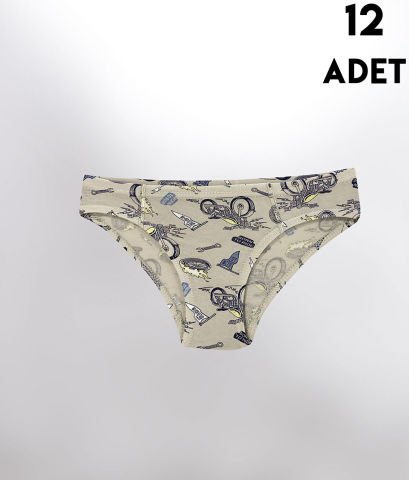 Kota 1018 Desenli Erkek Çocuk Külot 12'li