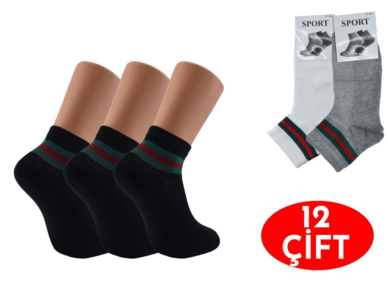 Gülçek Erkek Çemberli Patik 12'li