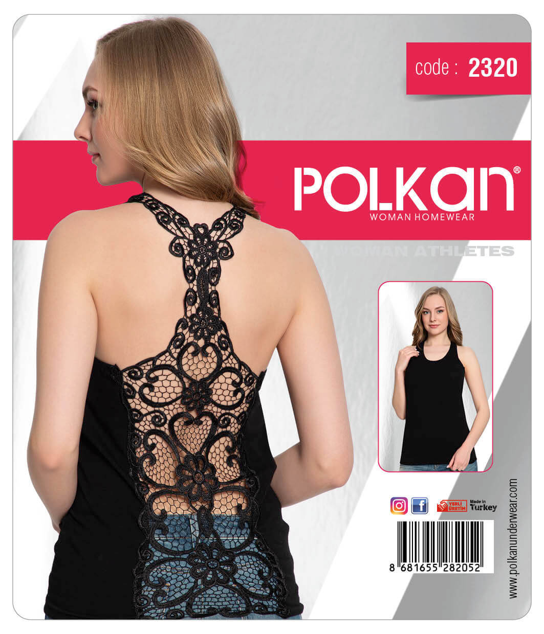 Polkan 2320 Güpürlü Bayan Atlet