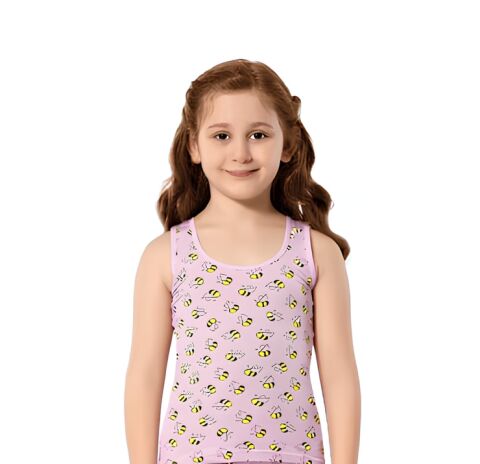 Kota 3412 Baskılı Kız Çocuk Atlet 6'lı