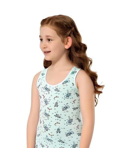 Kota 3412 Baskılı Kız Çocuk Atlet 6'lı