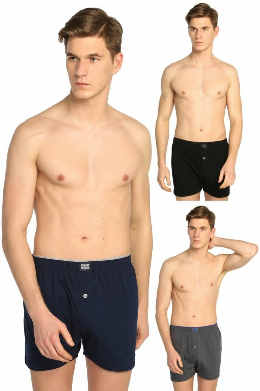 Tutku Erkek Penye Boxer BEYAZ - XXL