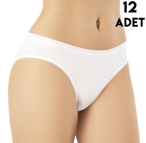 Kota 5100 Bambu Bayan Bikini (M-L-XL) 12'li BEYAZ - M