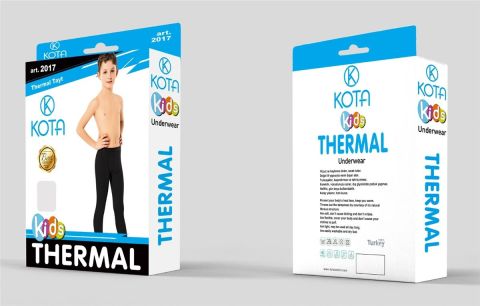 Kota 2017 Erkek Çocuk Termal Tayt SİYAH - 11-12 YAŞ
