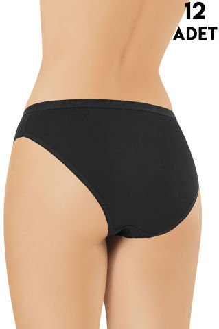 Kota 5113 Modal Bayan Bikini (M-L-XL) 12'li SİYAH - L