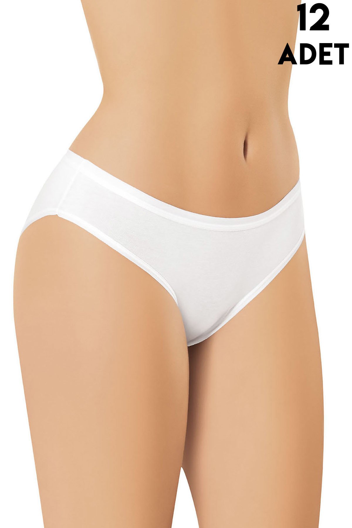 Kota 5113 Modal Bayan Bikini (M-L-XL) 12'li BEYAZ - XL