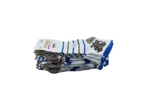 Vakre 9328-21 (36-40) Bayan Penye Patik Çorap 12'li