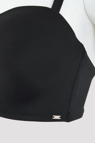 Nbb 30022 B Cup Toparlayıcı Straplez Bayan Sütyen SİYAH - 75