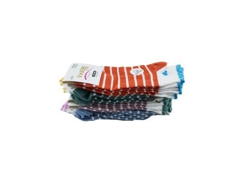 Vakre 9328-24 (36-40) Bayan Penye Patik Çorap 12'li
