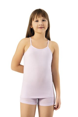 Kota 3411 Düz Renk Kız Çocuk Atlet 6'lı