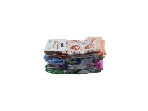 Vakre 9328-18 (36-40) Bayan Penye Patik Çorap 12'li