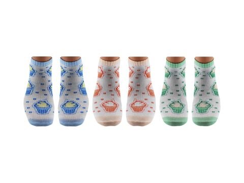 Vakre 9328-18 (36-40) Bayan Penye Patik Çorap 12'li