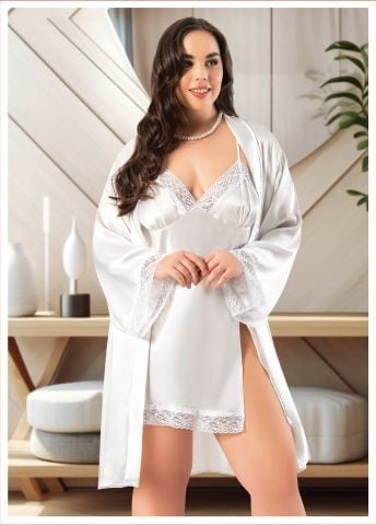 Miss Laris 6000 Battal Beden Bayan İkili Saten Takım